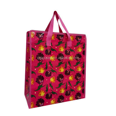 CMYK Zipper Top Pp Woven Polypropylene Shopping Bag с вытяжкой молнии